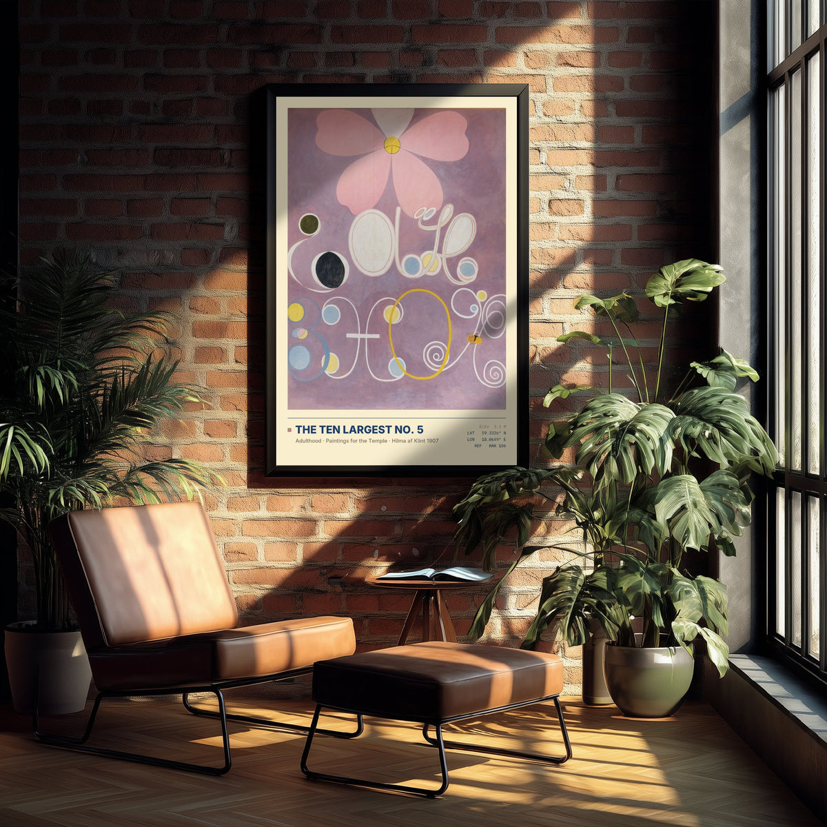 Hilma af Klint - The Ten Largest No 5 Adulthood (1907) - Classic Painting Art Print - Mauve and Lilac Abstract Poster