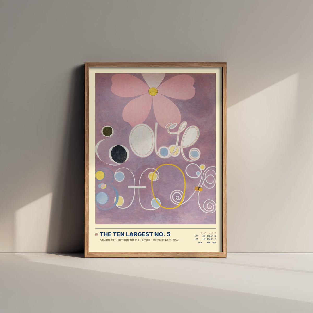 Hilma af Klint - The Ten Largest No 5 Adulthood (1907) - Classic Painting Art Print - Mauve and Lilac Abstract Poster