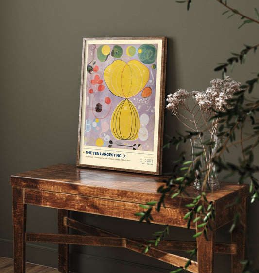 Hilma af Klint - The Ten Largest No. 7 Adulthood (1907) - Yellow Abstract Painting Print - Modernist Gallery Poster