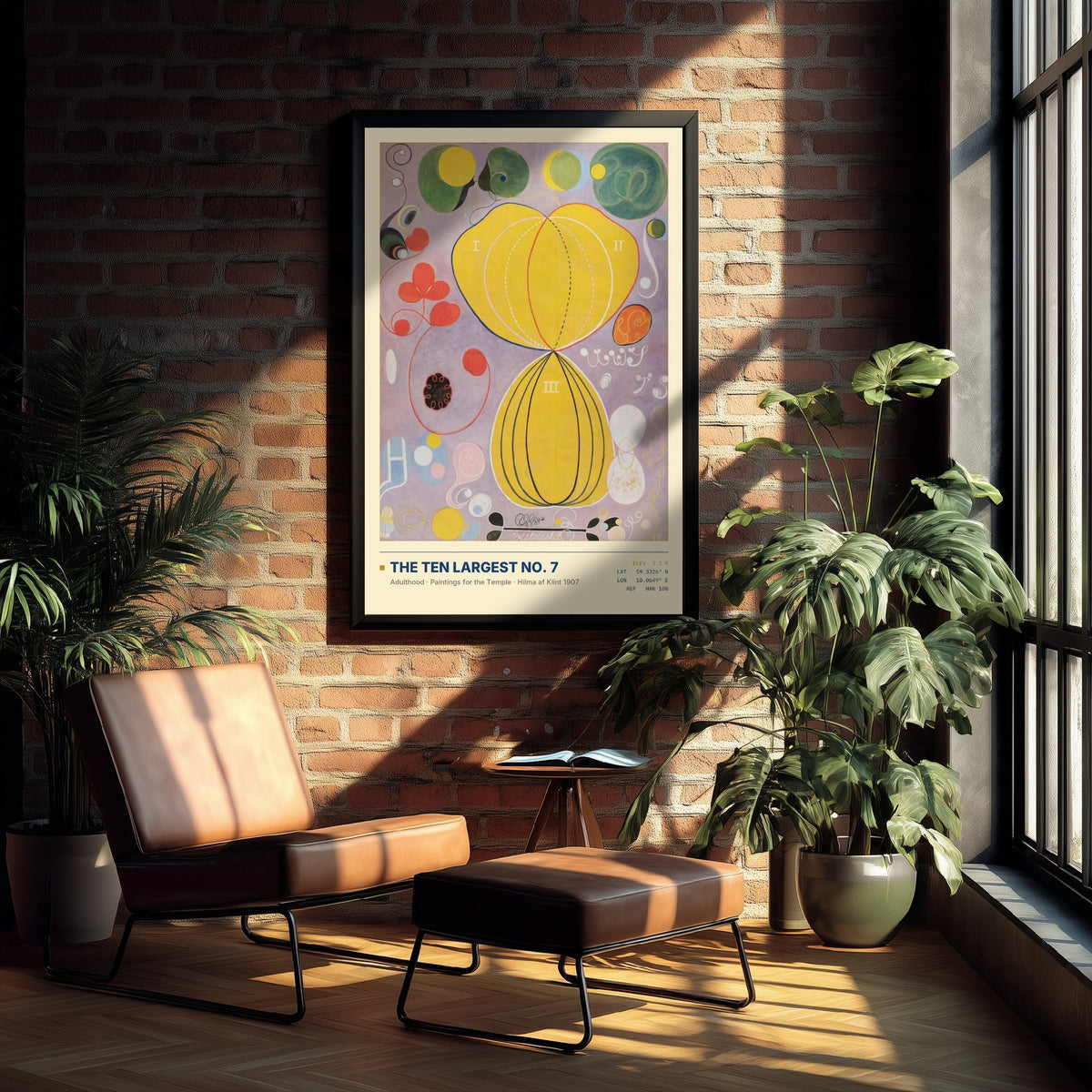 Hilma af Klint - The Ten Largest No. 7 Adulthood (1907) - Yellow Abstract Painting Print - Modernist Gallery Poster