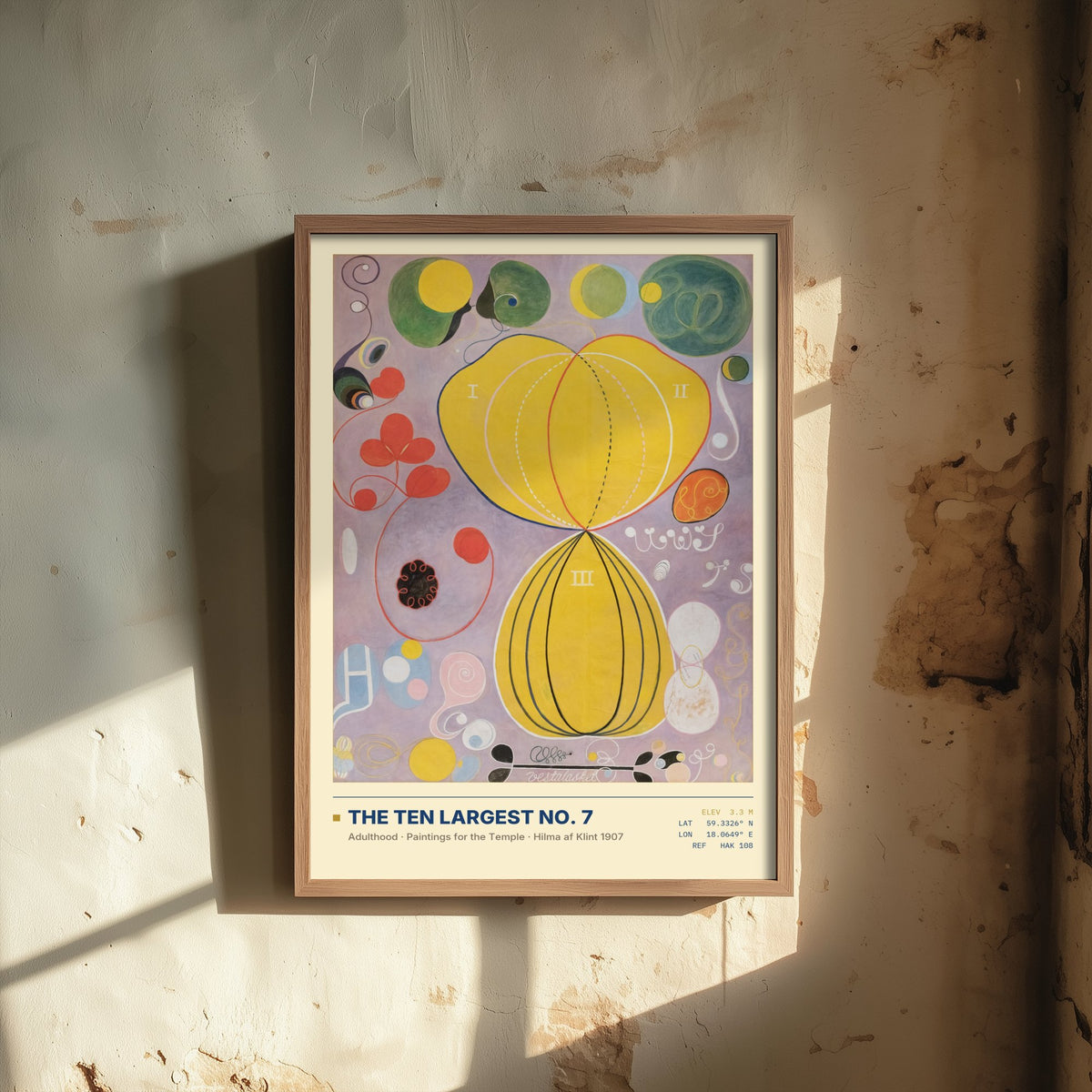 Hilma af Klint - The Ten Largest No. 7 Adulthood (1907) - Yellow Abstract Painting Print - Modernist Gallery Poster