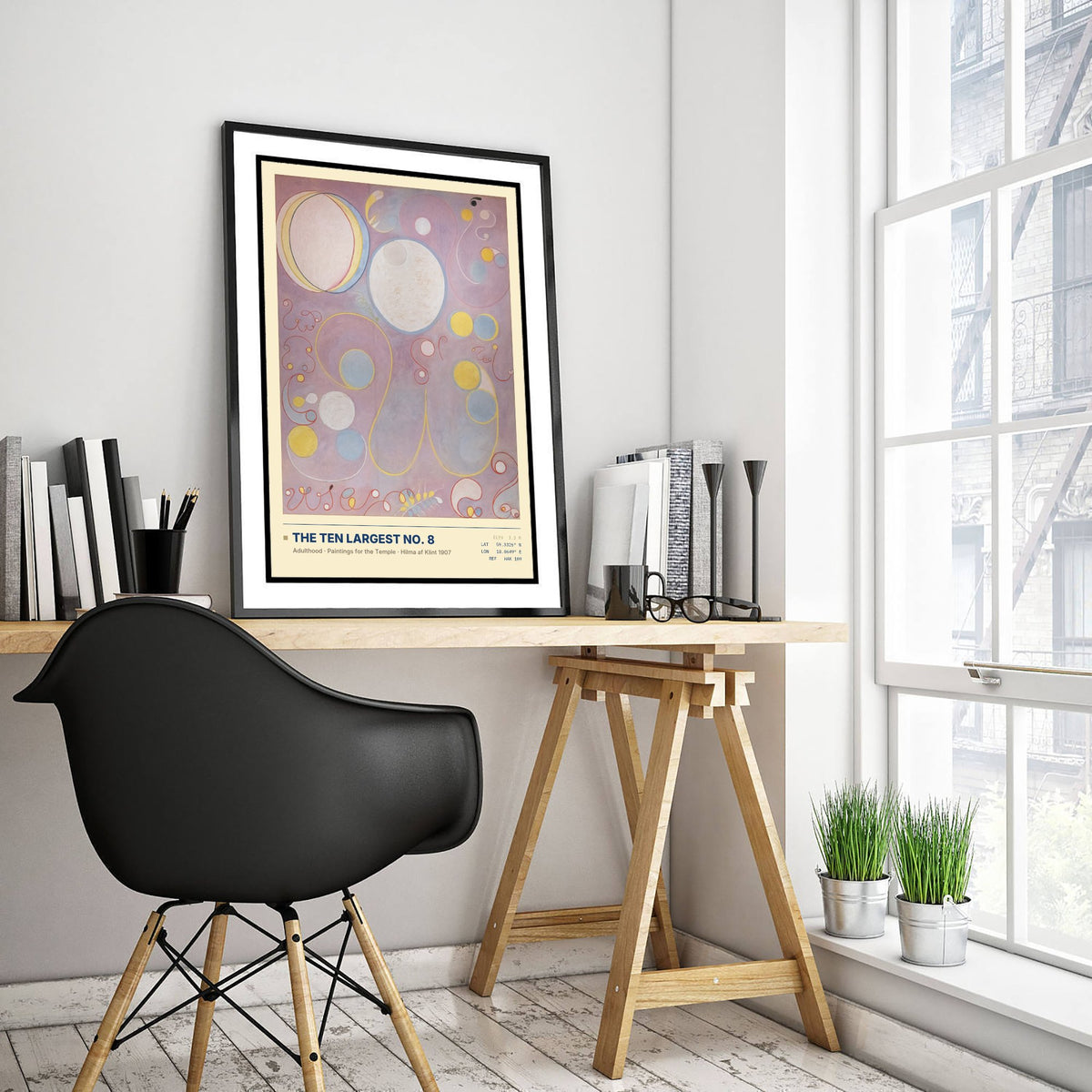 Hilma af Klint - The Ten Largest No. 8 Adulthood (1907) - Pastel Abstract Painting Art Print - Pink Poster