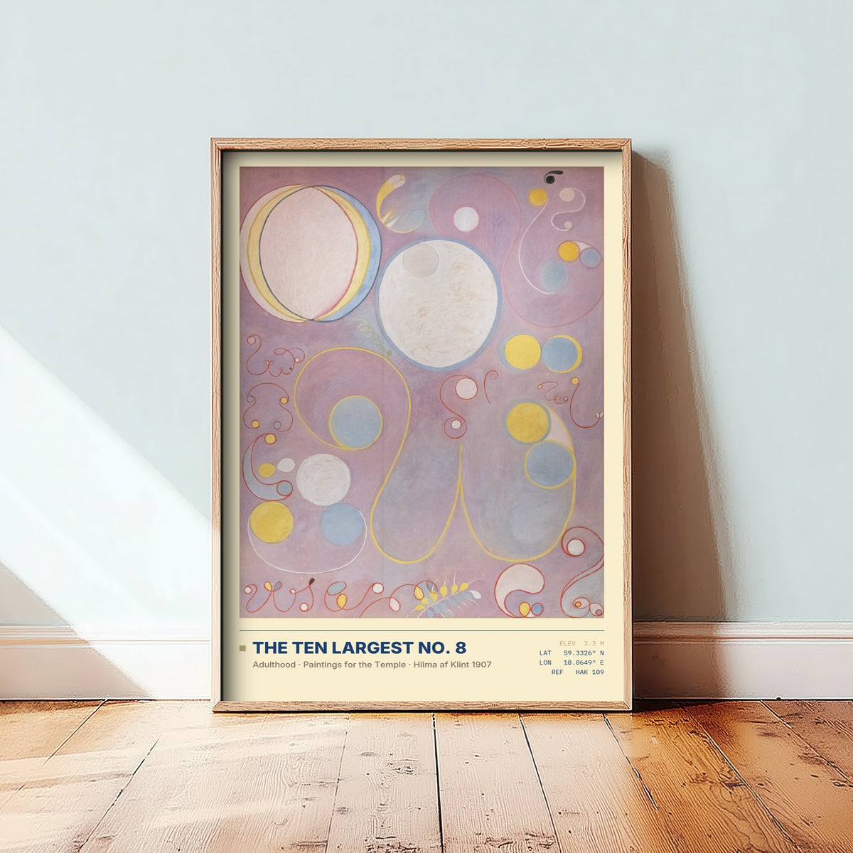Hilma af Klint - The Ten Largest No. 8 Adulthood (1907) - Pastel Abstract Painting Art Print - Pink Poster