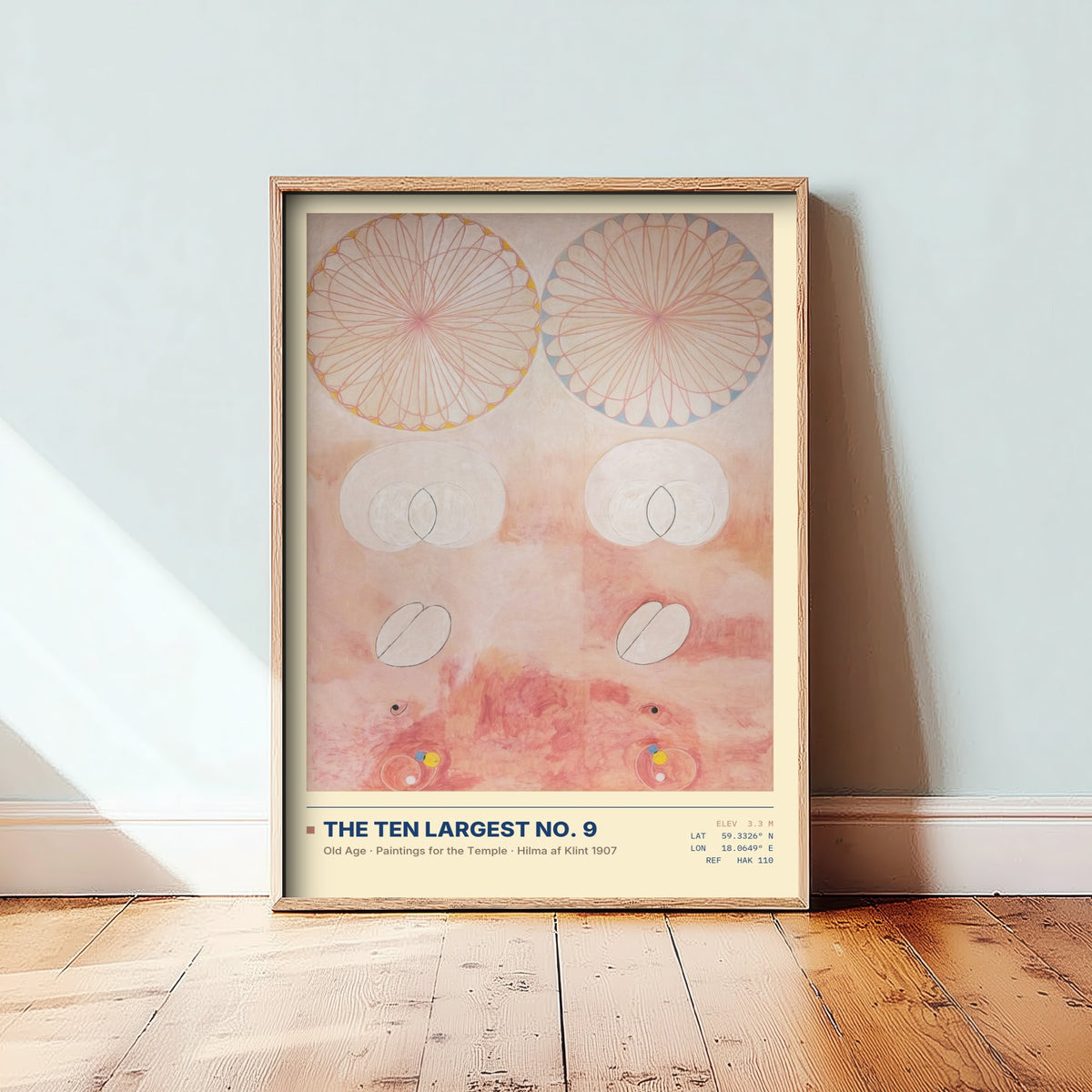 Hilma af Klint - The Ten Largest No. 9 Old Age (1907) - Rose Pink Painting Art Print - Abstract Gallery Poster