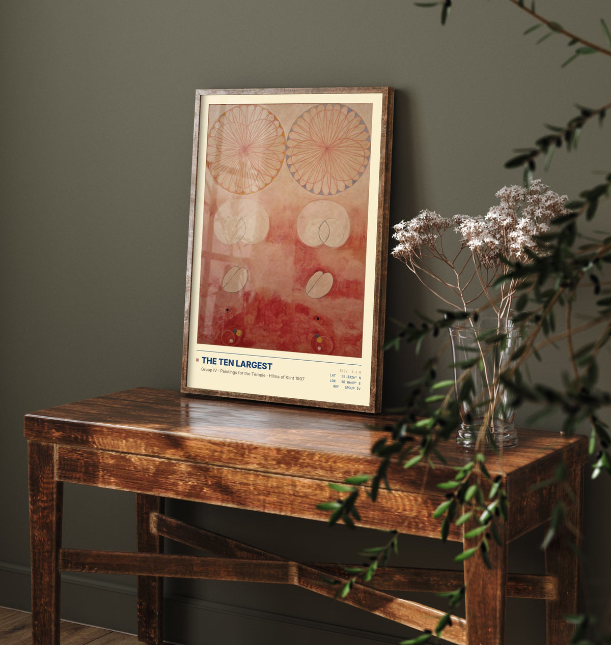 Hilma af Klint - The Ten Largest Group IV (1907) - Paintings for the Temple Art Print - Pink Abstract Poster
