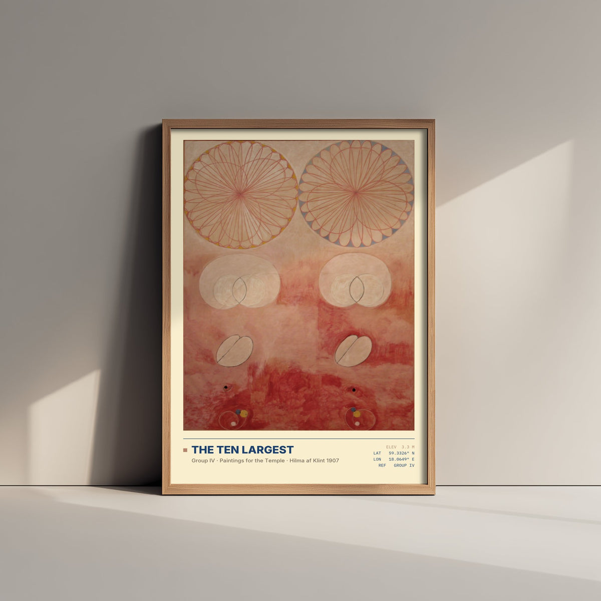 Hilma af Klint - The Ten Largest Group IV (1907) - Paintings for the Temple Art Print - Pink Abstract Poster