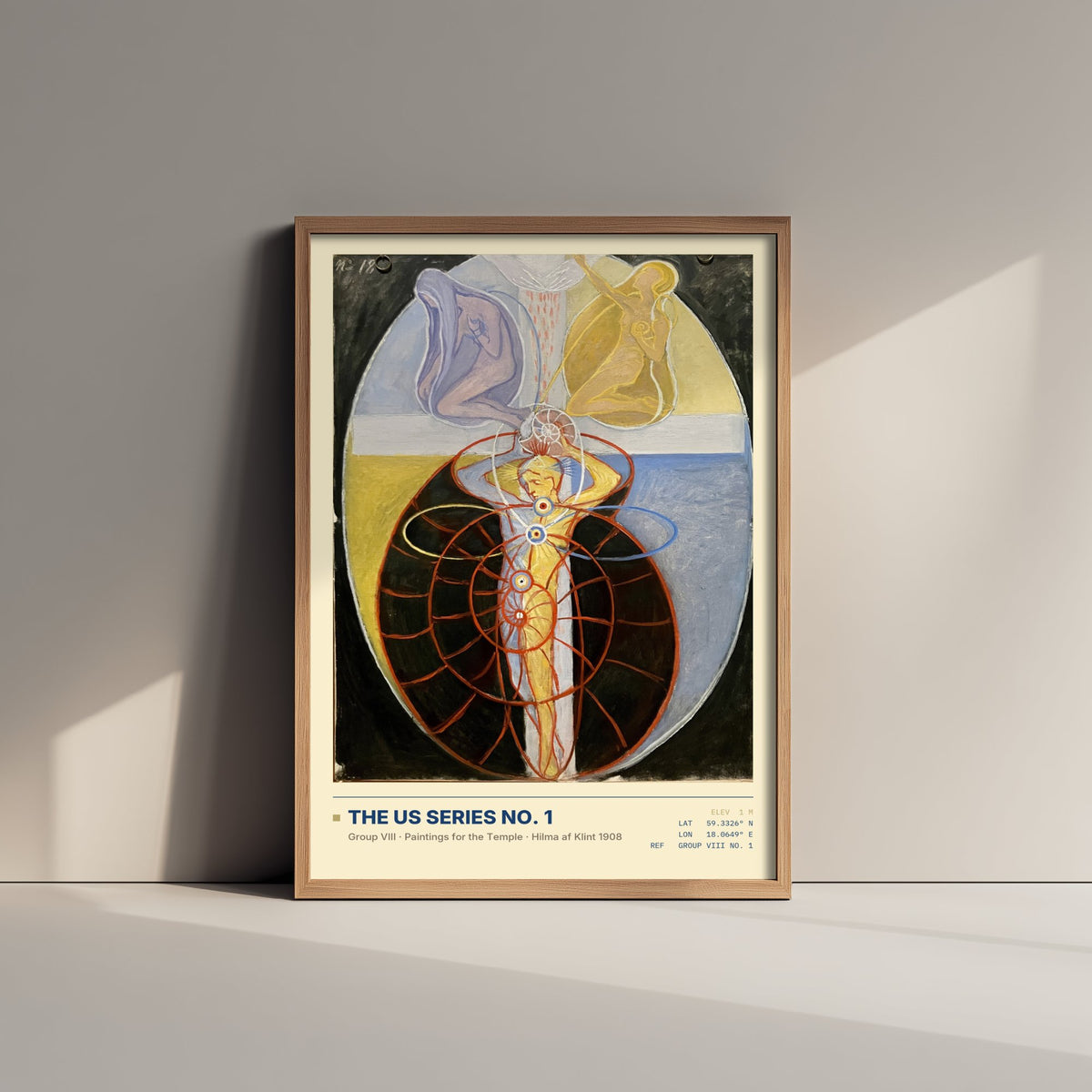 Hilma af Klint - The US Series No. 1 (1908) - Group VIII Painting Art Print - Symbolist Spiral Poster