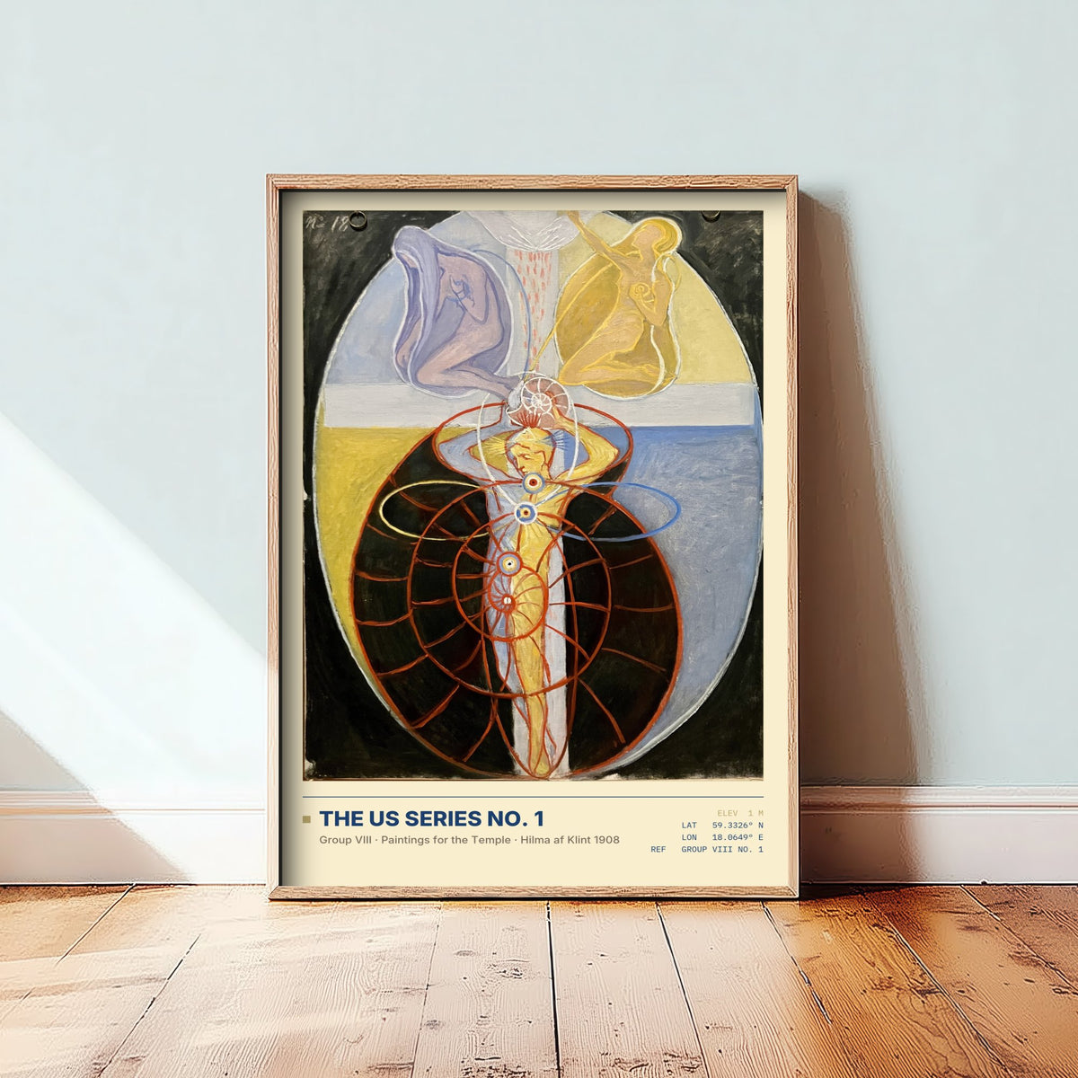 Hilma af Klint - The US Series No. 1 (1908) - Group VIII Painting Art Print - Symbolist Spiral Poster