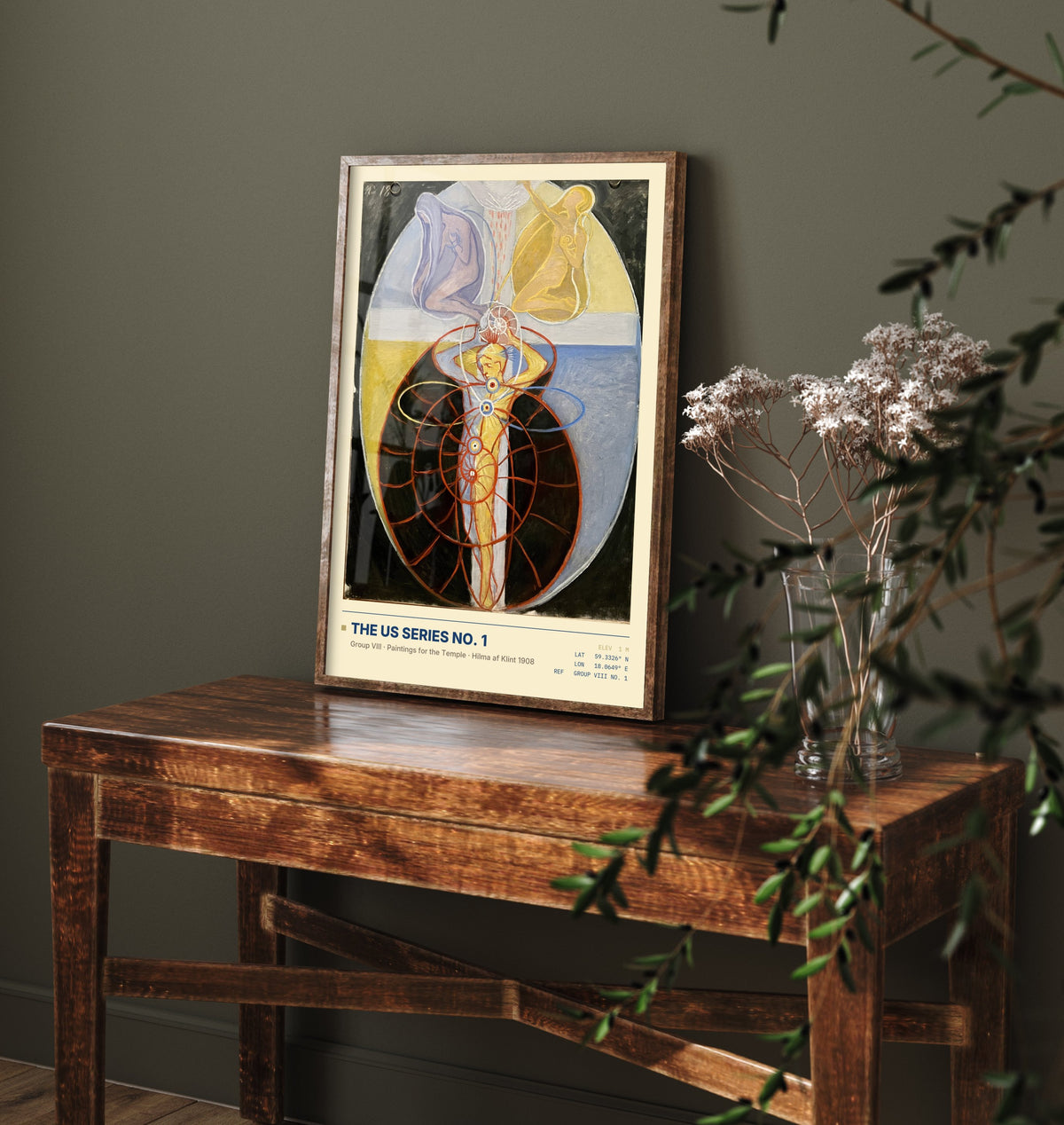 Hilma af Klint - The US Series No. 1 (1908) - Group VIII Painting Art Print - Symbolist Spiral Poster