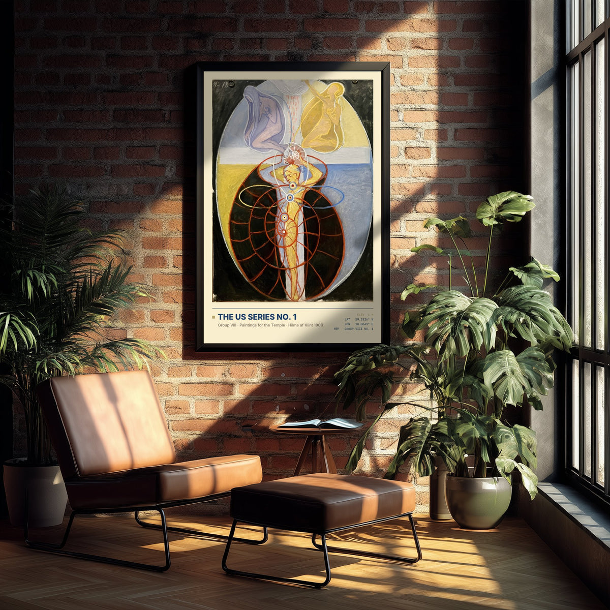 Hilma af Klint - The US Series No. 1 (1908) - Group VIII Painting Art Print - Symbolist Spiral Poster