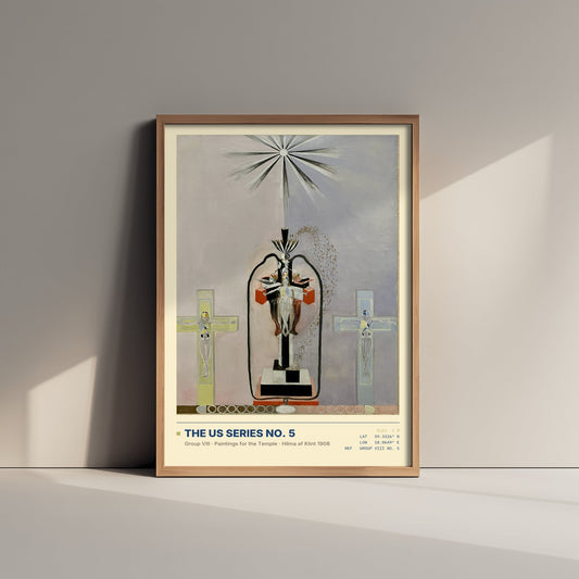 Hilma af Klint - The US Series No. 5 (1908) - Group VIII Painting Art Print - Mystic Cross Poster