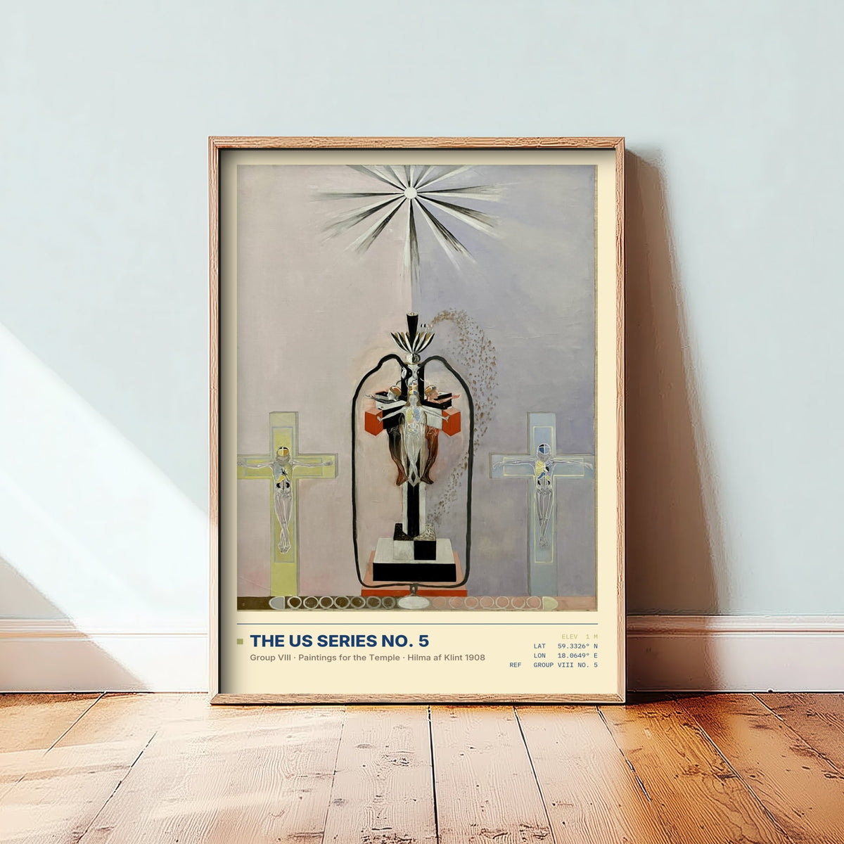 Hilma af Klint - The US Series No. 5 (1908) - Group VIII Painting Art Print - Mystic Cross Poster