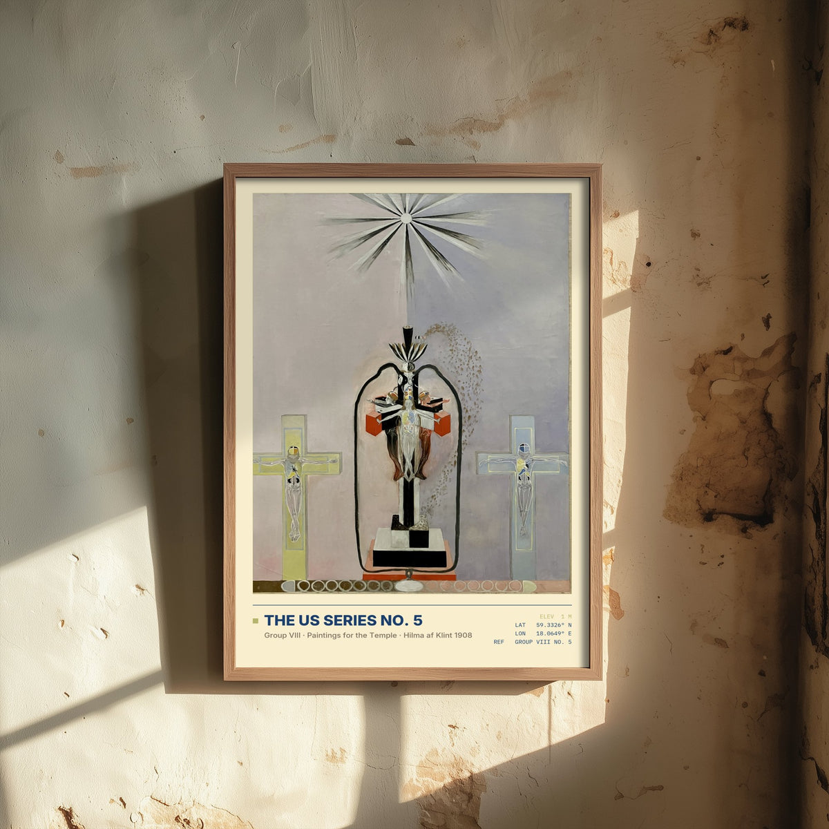 Hilma af Klint - The US Series No. 5 (1908) - Group VIII Painting Art Print - Mystic Cross Poster