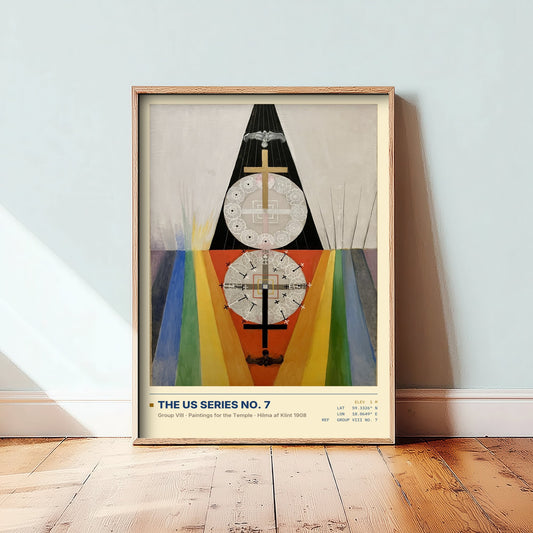 Hilma af Klint - The US Series No. 7 (1908) - Group VIII Painting Art Print - Rainbow Ray Mystic Poster