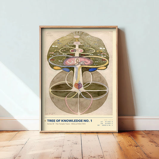 Hilma af Klint - Tree of Knowledge No. 1 (1913) - Series W Painting Art Print - Botanical Symbolist Poster