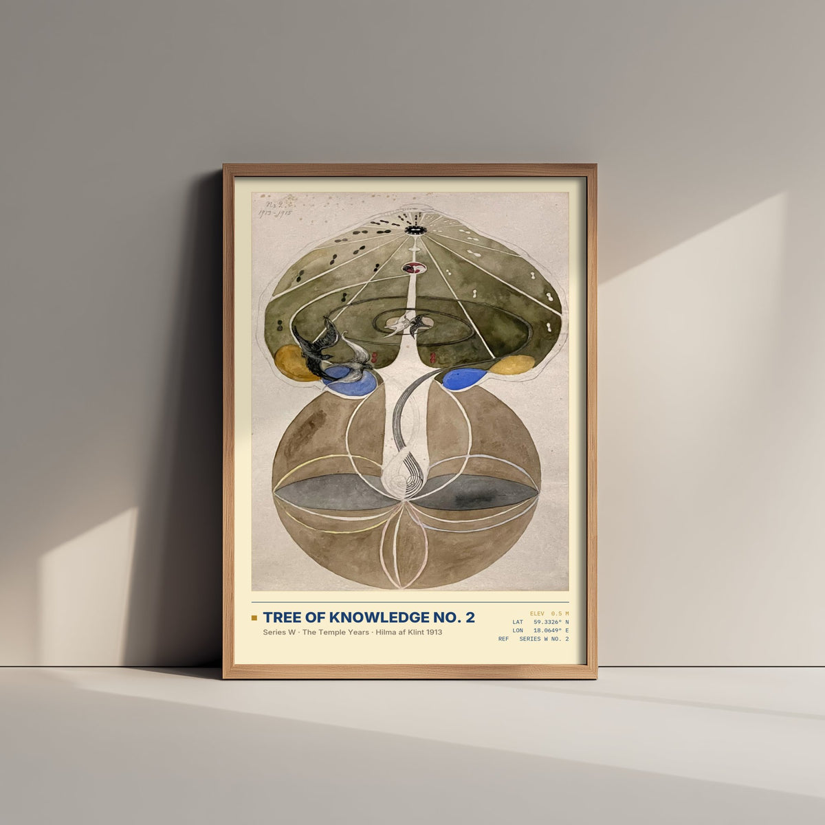 Hilma af Klint - Tree of Knowledge No. 2 (1913) - Series W Painting Art Print - Tree of Life Bird Poster