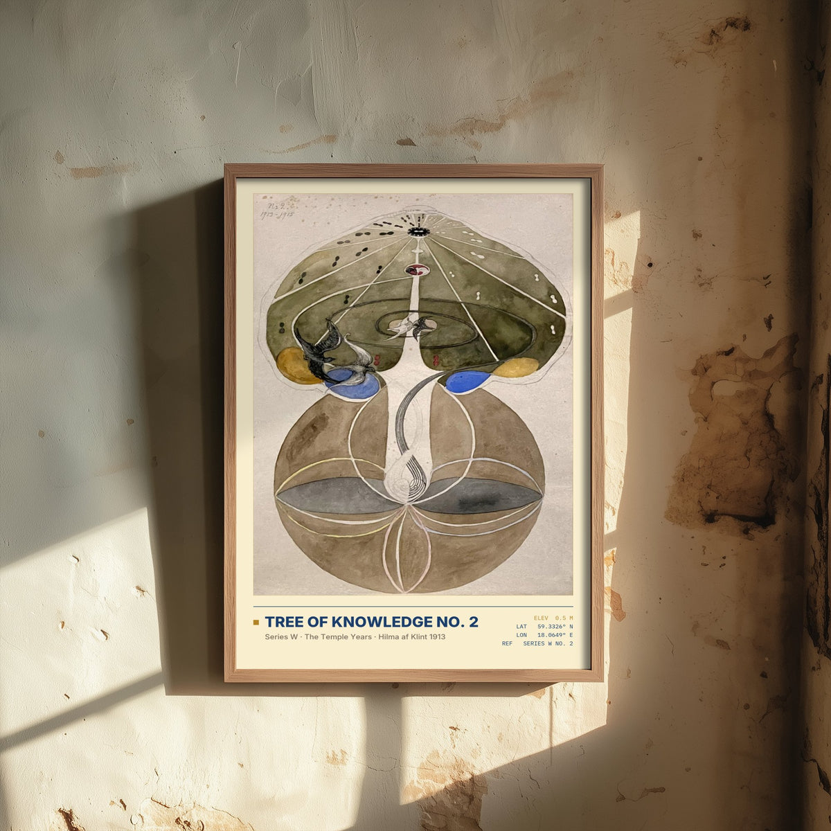 Hilma af Klint - Tree of Knowledge No. 2 (1913) - Series W Painting Art Print - Tree of Life Bird Poster