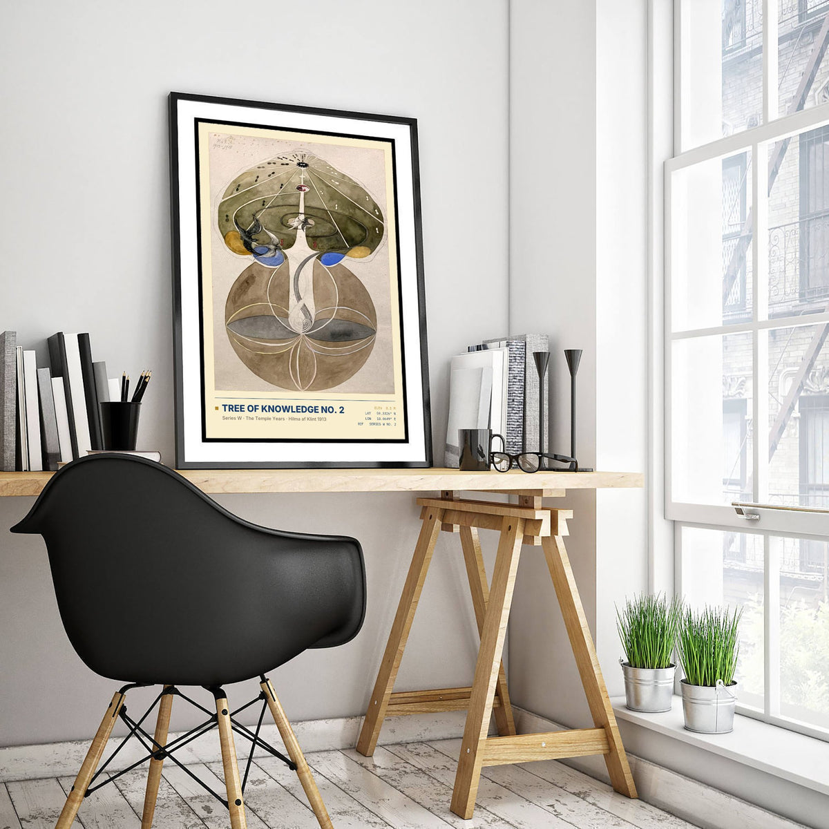 Hilma af Klint - Tree of Knowledge No. 2 (1913) - Series W Painting Art Print - Tree of Life Bird Poster