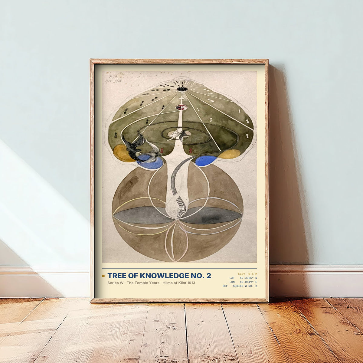 Hilma af Klint - Tree of Knowledge No. 2 (1913) - Series W Painting Art Print - Tree of Life Bird Poster
