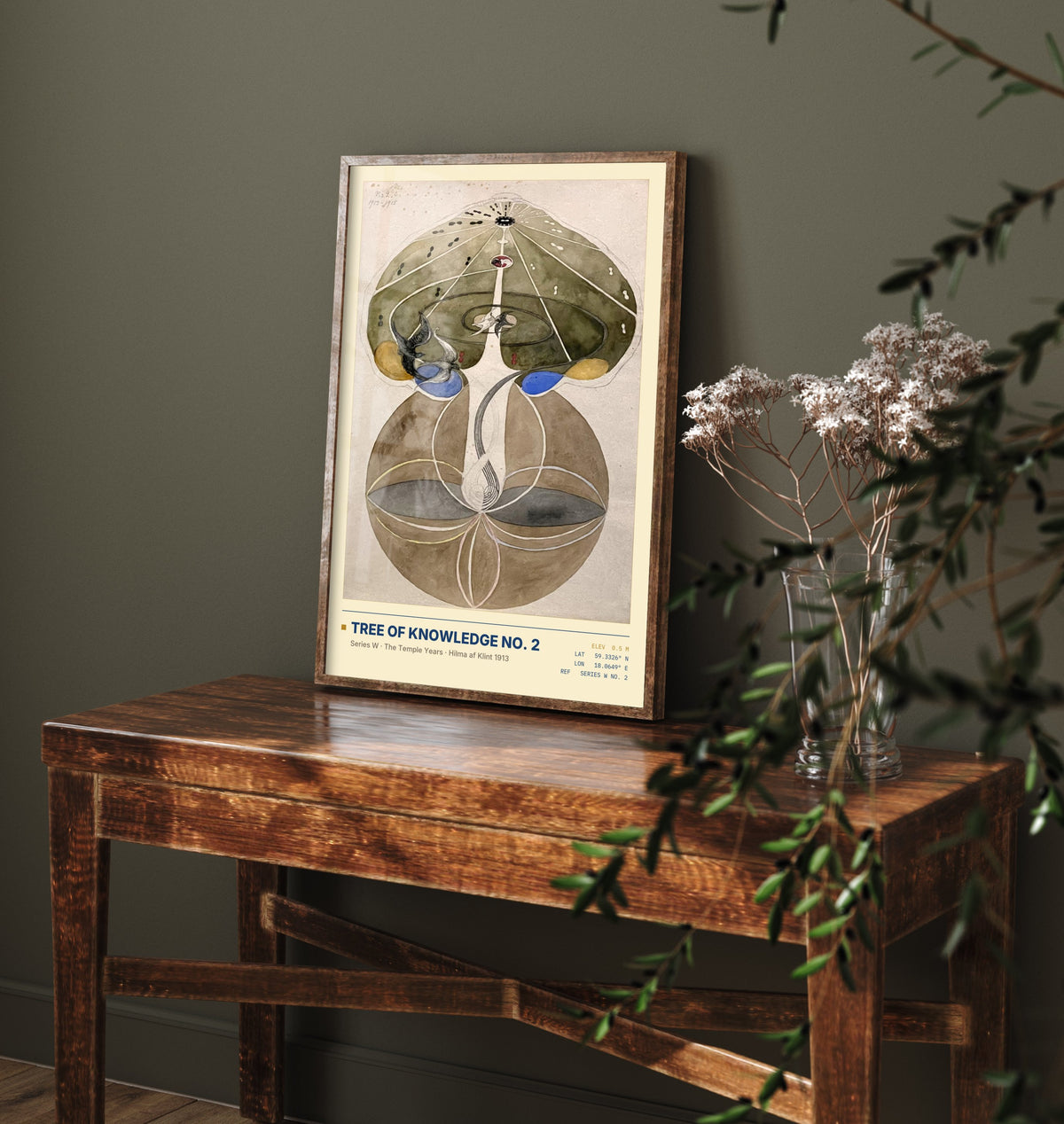 Hilma af Klint - Tree of Knowledge No. 2 (1913) - Series W Painting Art Print - Tree of Life Bird Poster