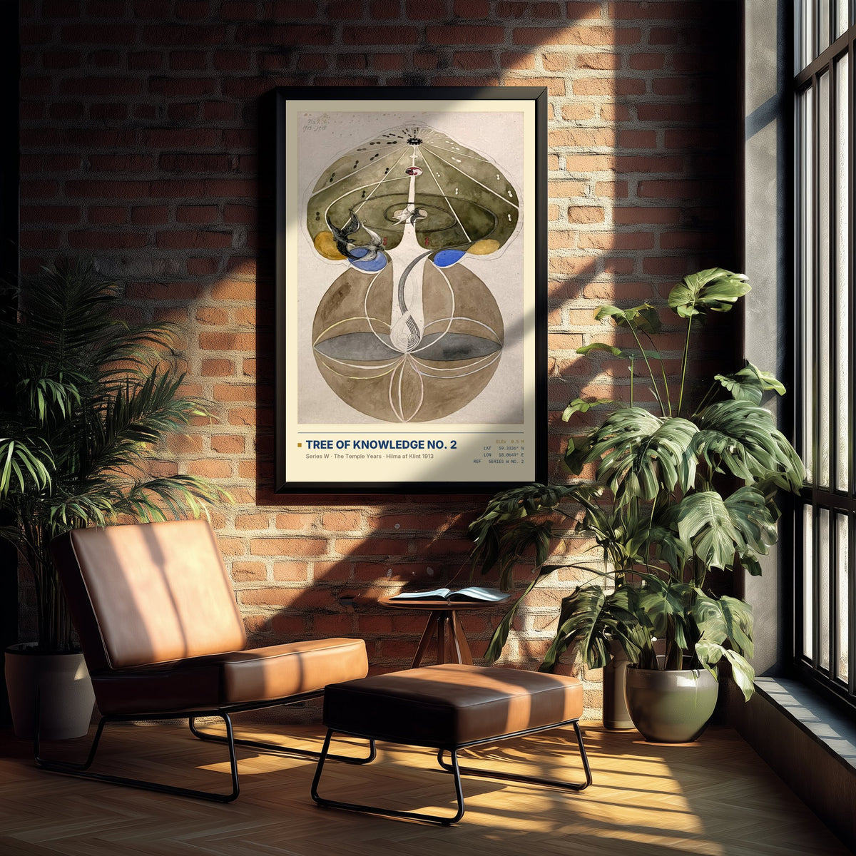 Hilma af Klint - Tree of Knowledge No. 2 (1913) - Series W Painting Art Print - Tree of Life Bird Poster