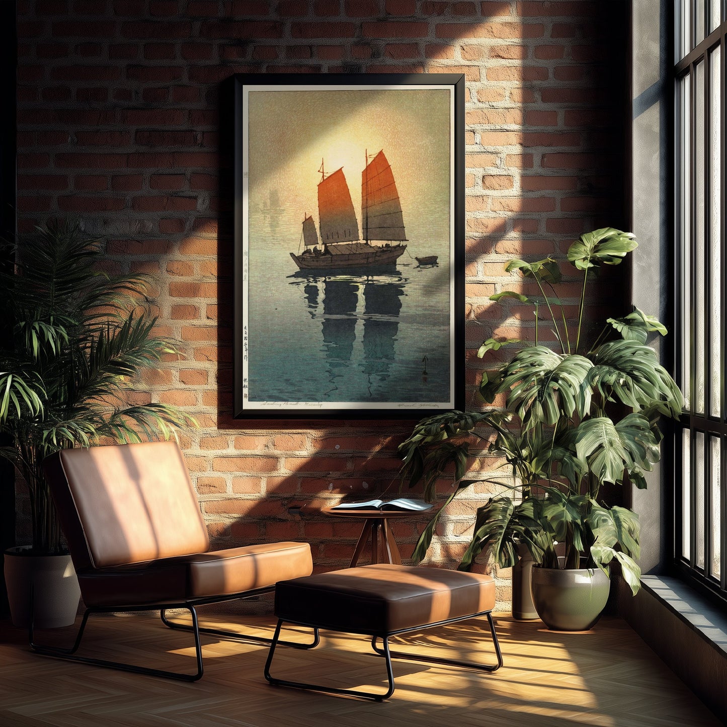 Hiroshi Yoshida - Sailing Boats (1926) - Japanese Woodblock Art Print - Ukiyo-e Poster - Vintage Woodcut 2/3