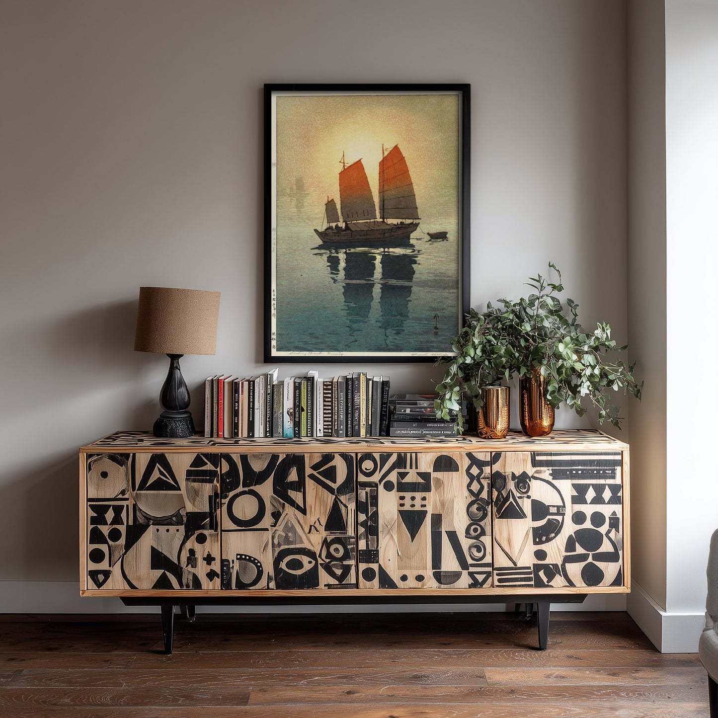 Hiroshi Yoshida - Sailing Boats (1926) - Japanese Woodblock Art Print - Ukiyo-e Poster - Vintage Woodcut 2/3