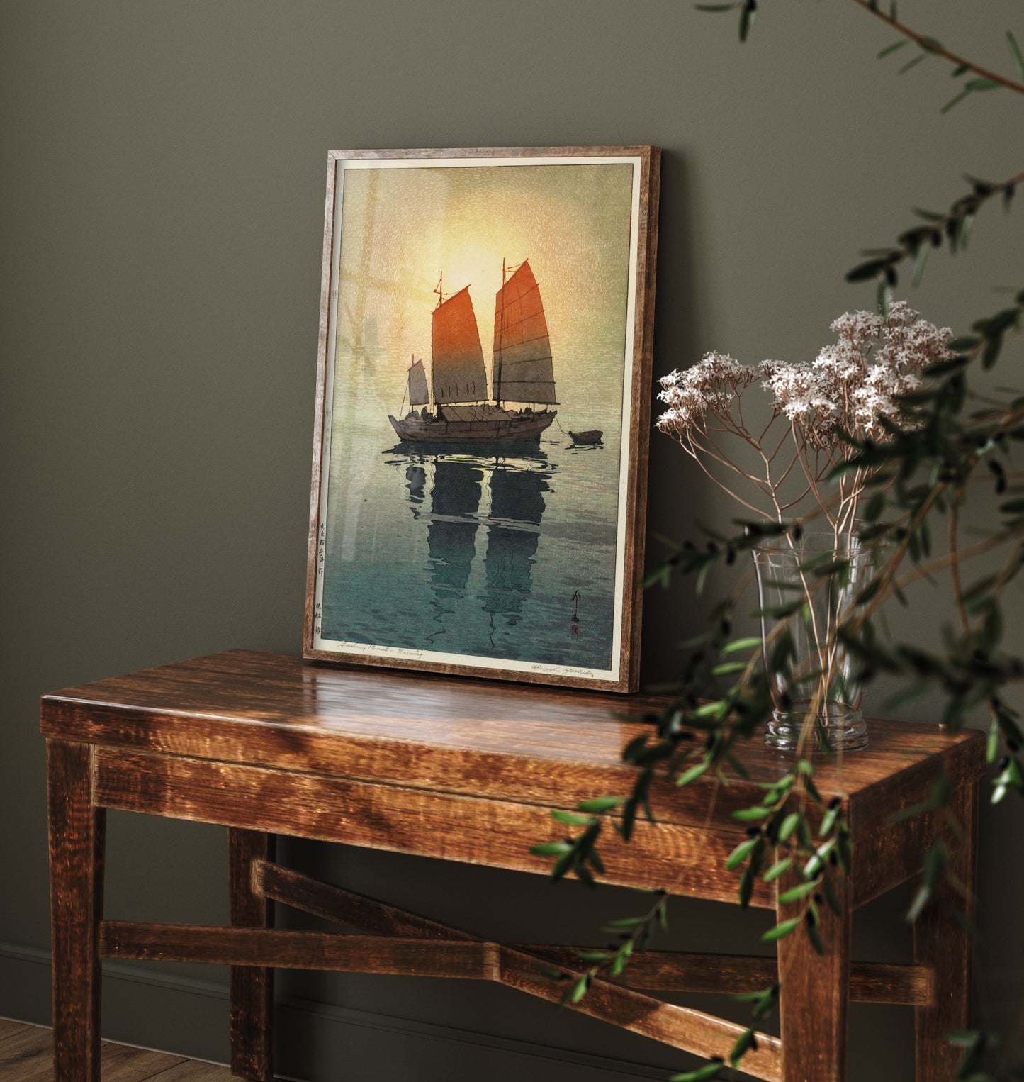Hiroshi Yoshida - Sailing Boats (1926) - Japanese Woodblock Art Print - Ukiyo-e Poster - Vintage Woodcut 2/3