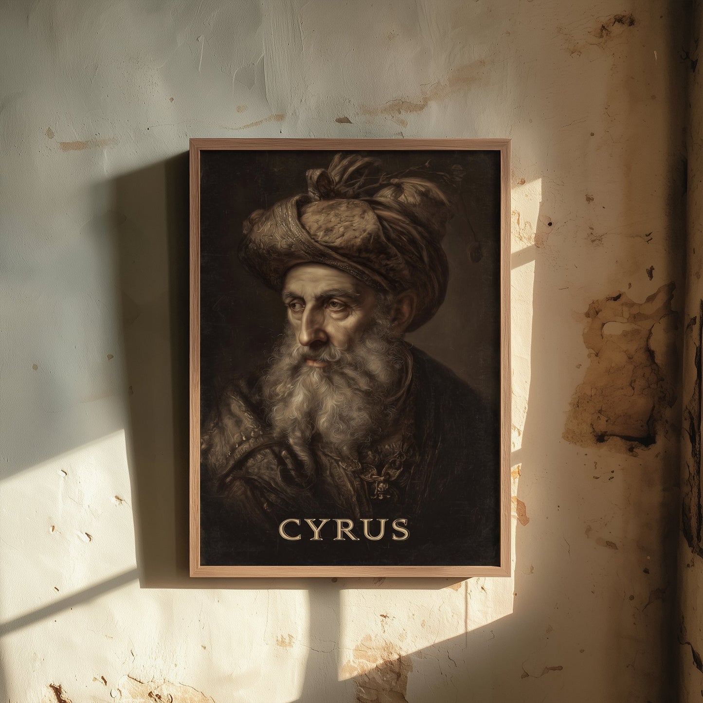 Cyrus the Great Portrait Art Print - Persian Emperor Poster - Cinematic Portrait Painting - History 3/3