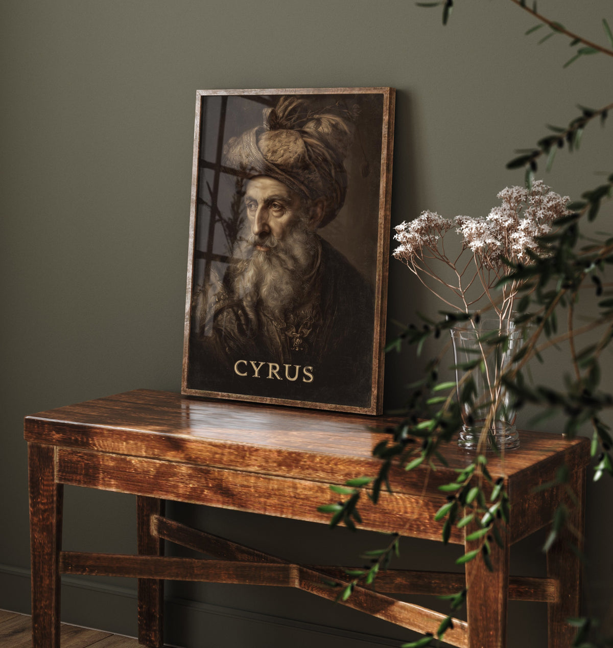 Cyrus the Great Portrait Art Print - Persian Emperor Poster - Cinematic Portrait Painting - History 3/3