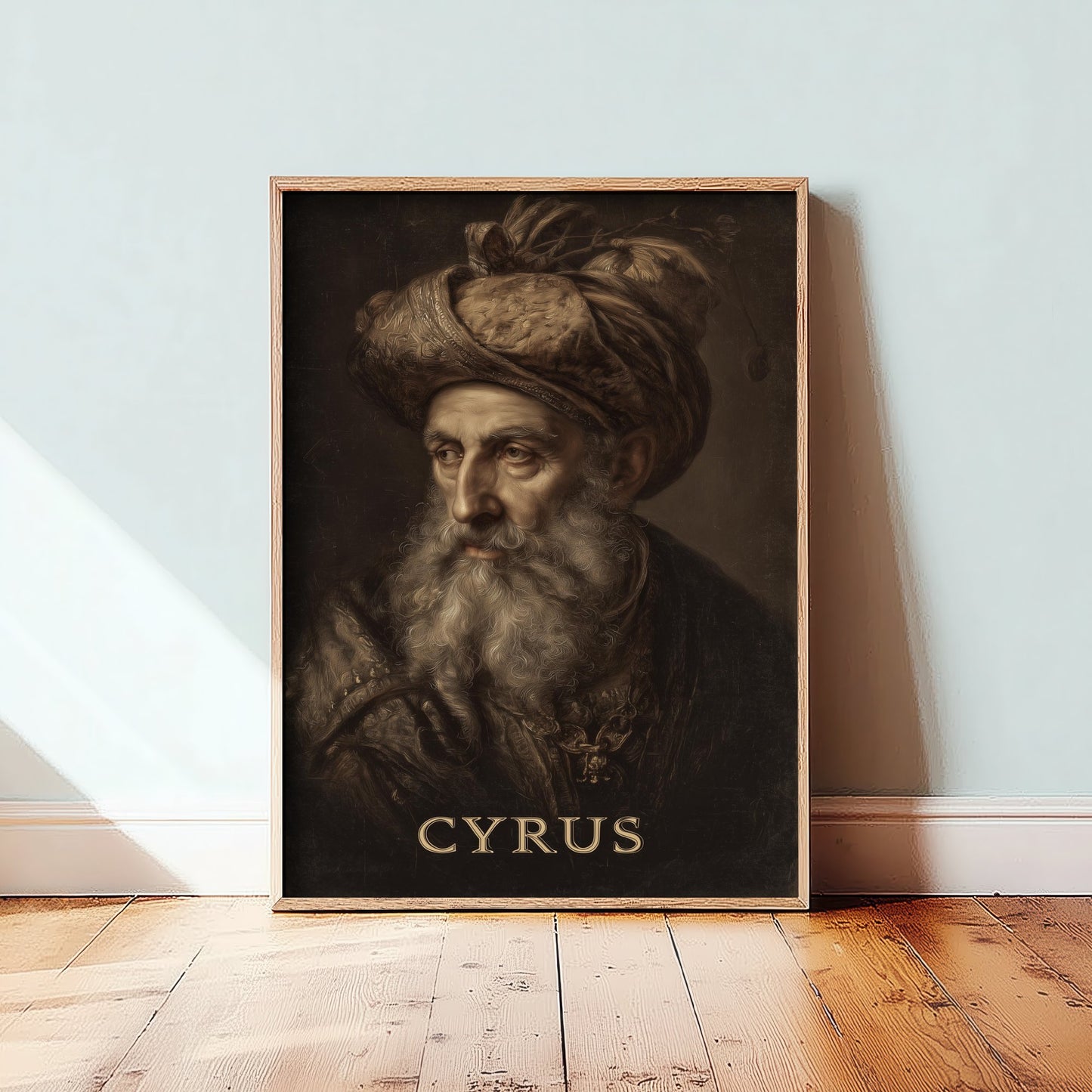 Cyrus the Great Portrait Art Print - Persian Emperor Poster - Cinematic Portrait Painting - History 3/3