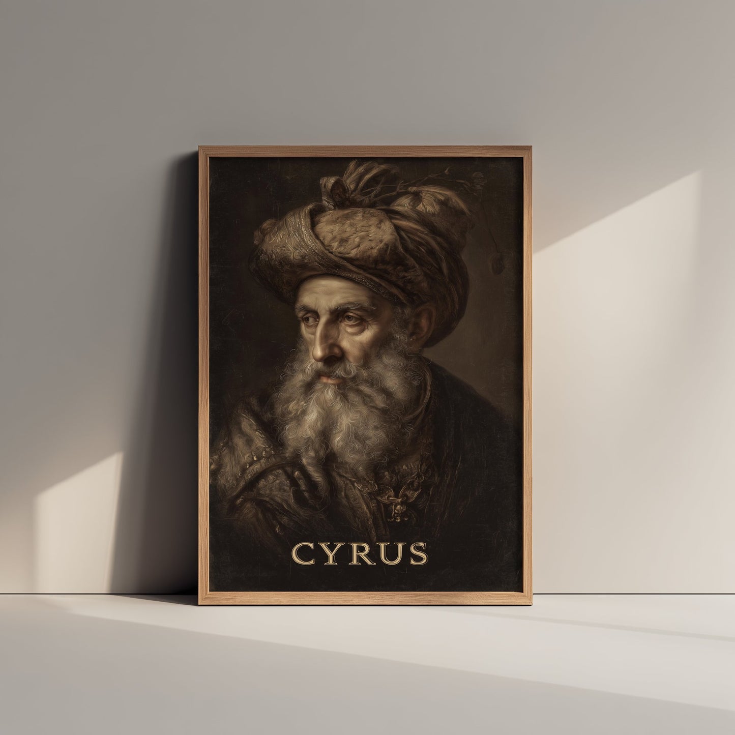 Cyrus the Great Portrait Art Print - Persian Emperor Poster - Cinematic Portrait Painting - History 3/3