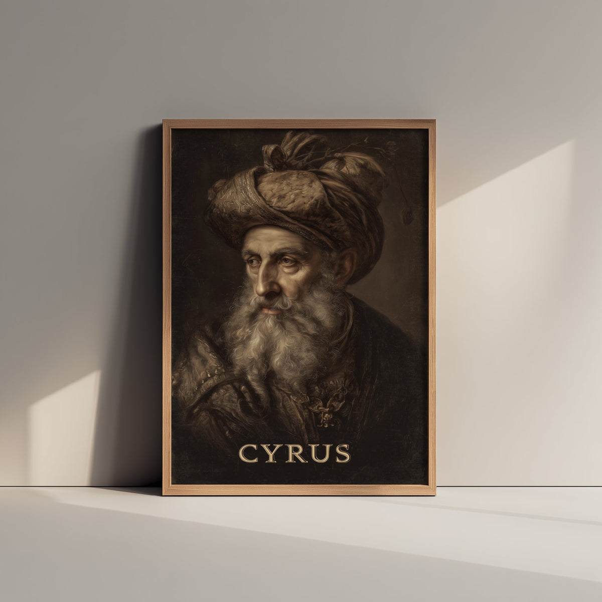 Cyrus the Great Portrait Art Print - Persian Emperor Poster - Cinematic Portrait Painting - History 3/3