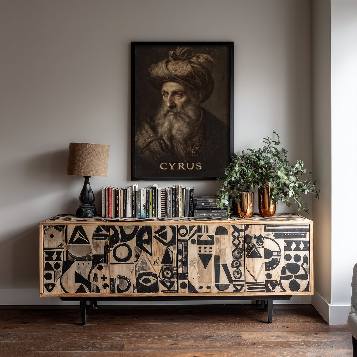Cyrus the Great Portrait Art Print - Persian Emperor Poster - Cinematic Portrait Painting - History 3/3