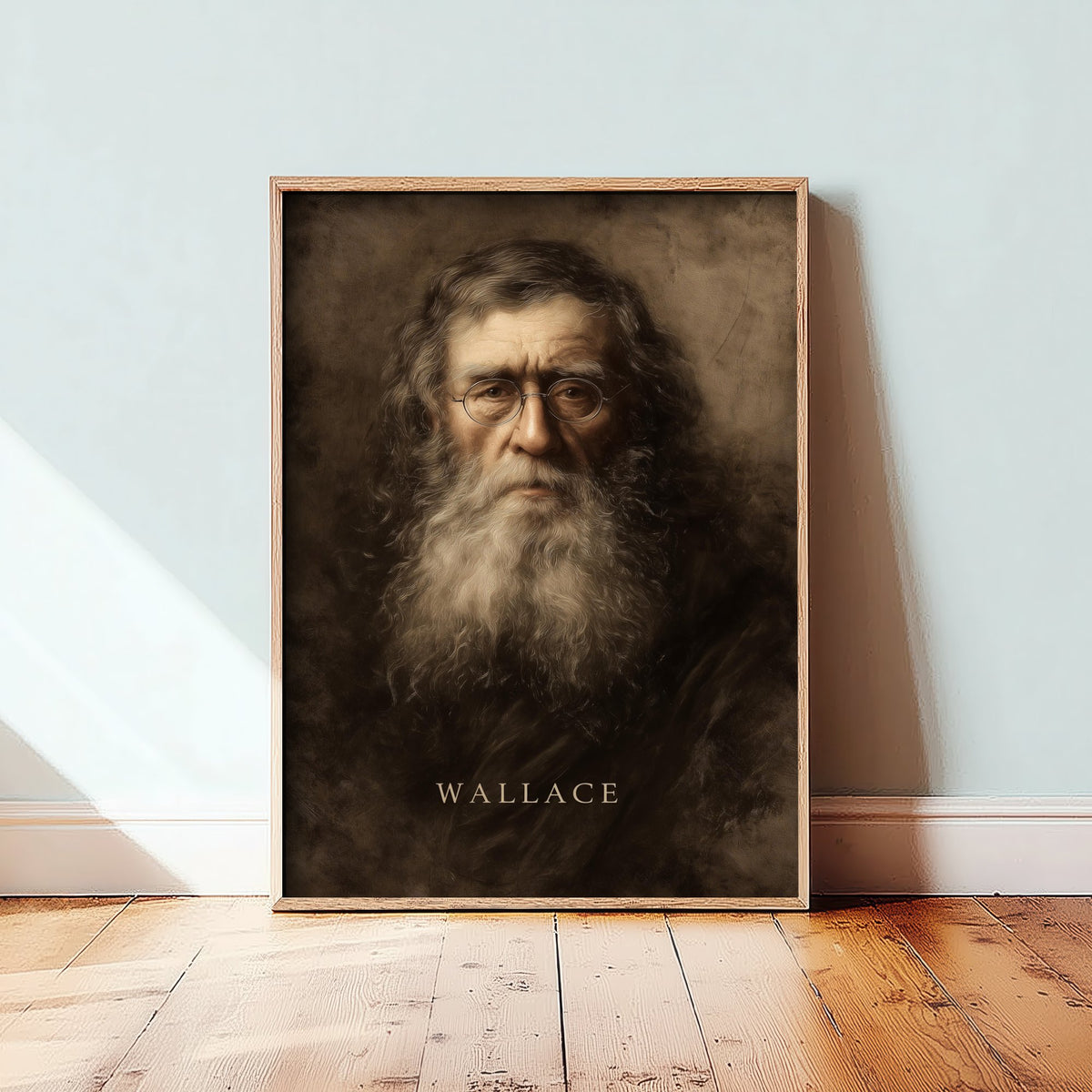 Alfred Russel Wallace Portrait Art Print - Naturalist Poster - Cinematic Portrait Painting - Evolution 1/3