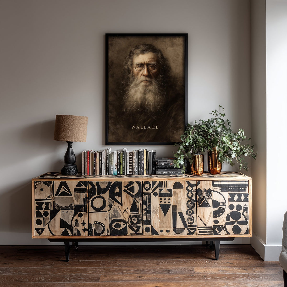 Alfred Russel Wallace Portrait Art Print - Naturalist Poster - Cinematic Portrait Painting - Evolution 1/3