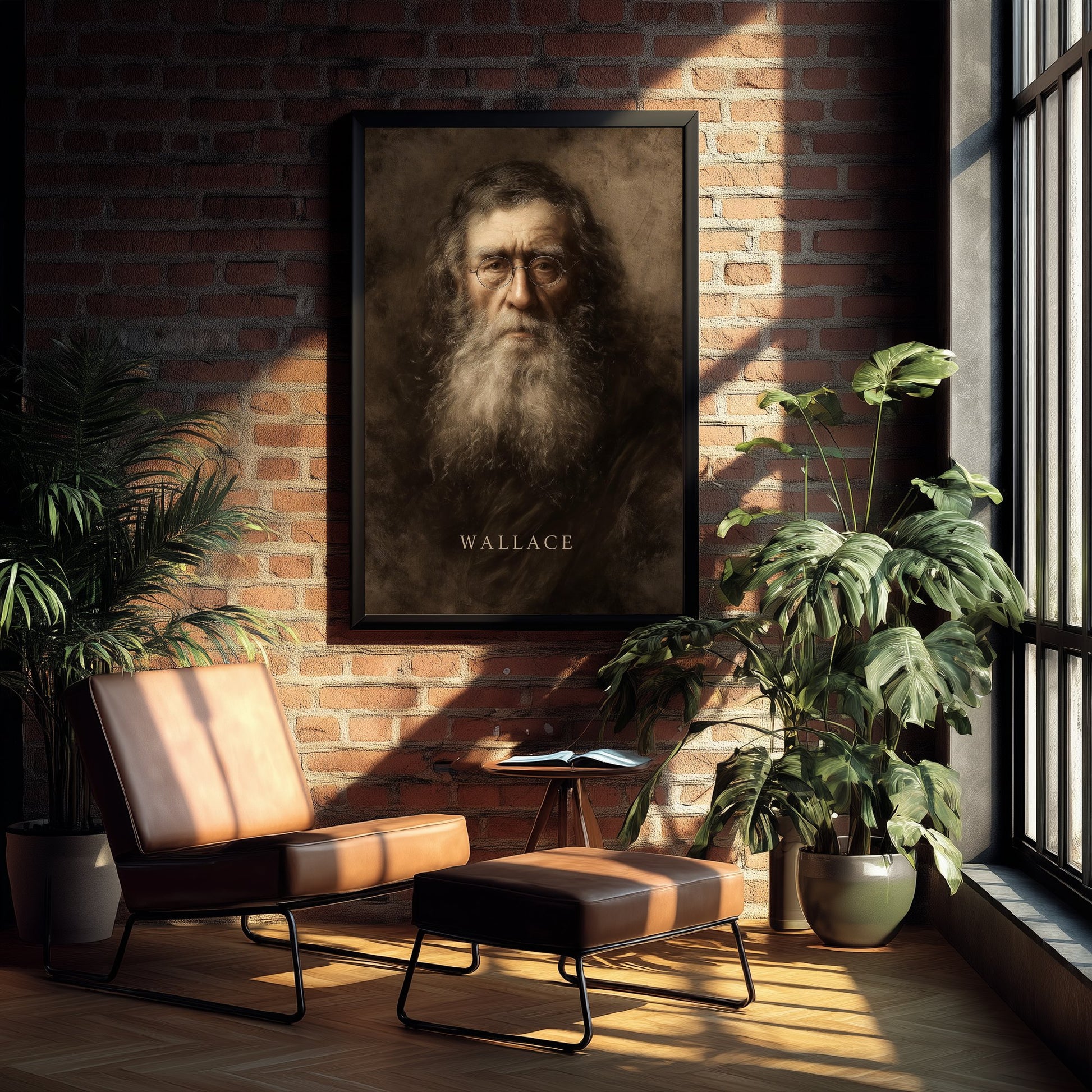 Alfred Russel Wallace Portrait Art Print - Naturalist Poster - Cinematic Portrait Painting - Evolution 1/3