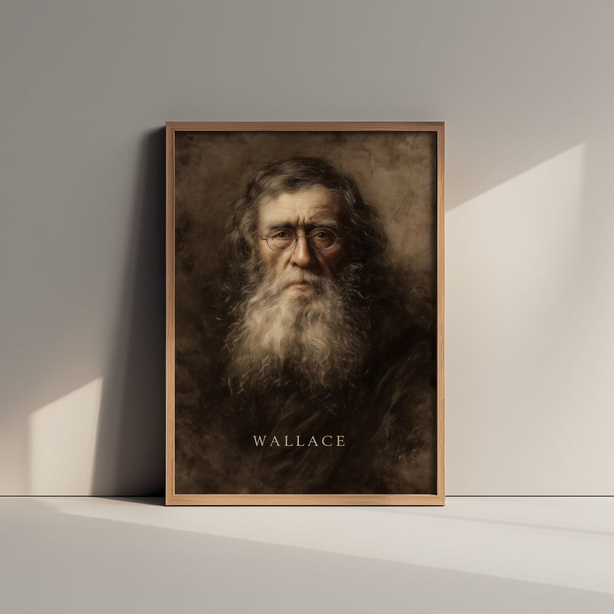 Alfred Russel Wallace Portrait Art Print - Naturalist Poster - Cinematic Portrait Painting - Evolution 1/3