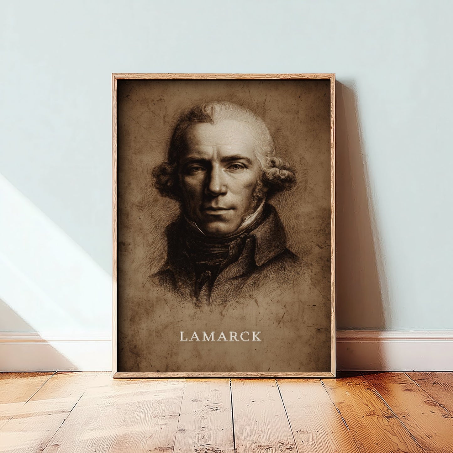 Jean-Baptiste Lamarck Portrait Art Print - Naturalist Poster - Cinematic Portrait Painting - Evolution 2/3