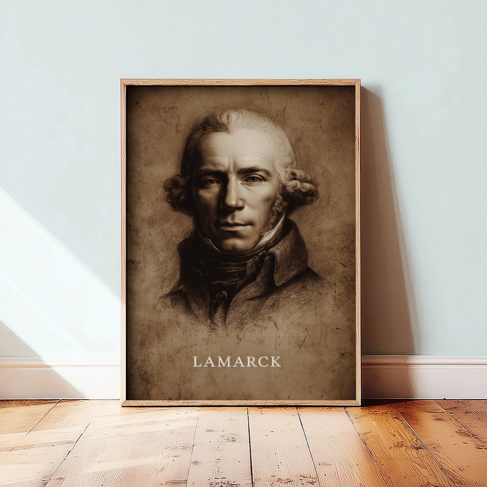 Jean-Baptiste Lamarck Portrait Art Print - Naturalist Poster - Cinematic Portrait Painting - Evolution 2/3