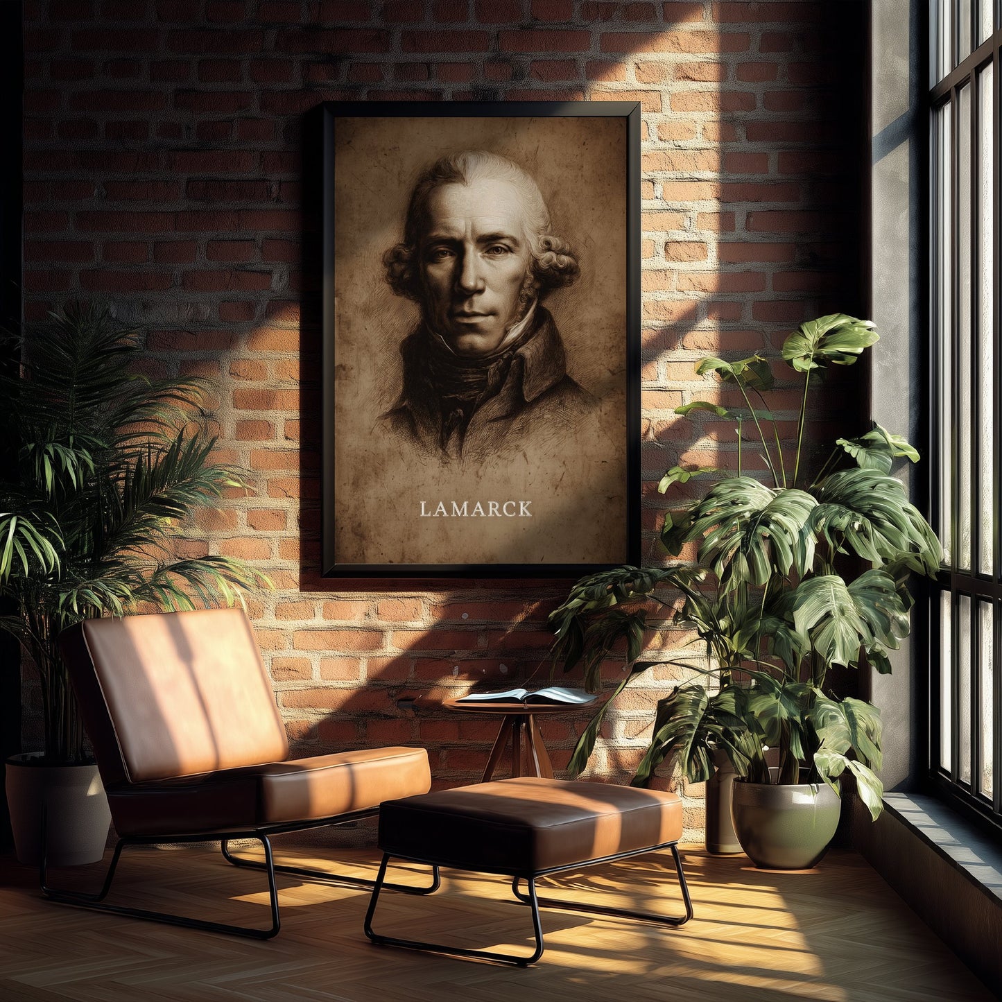 Jean-Baptiste Lamarck Portrait Art Print - Naturalist Poster - Cinematic Portrait Painting - Evolution 2/3