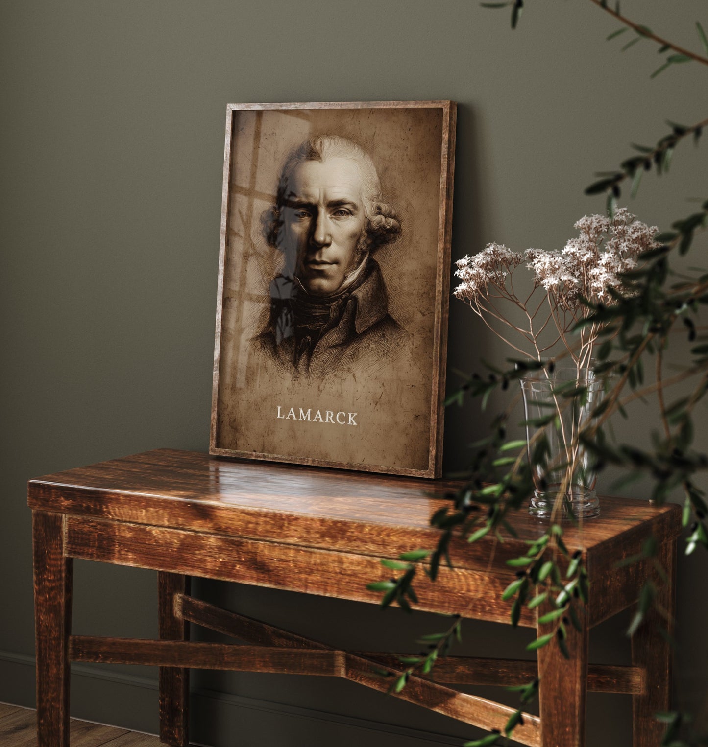Jean-Baptiste Lamarck Portrait Art Print - Naturalist Poster - Cinematic Portrait Painting - Evolution 2/3