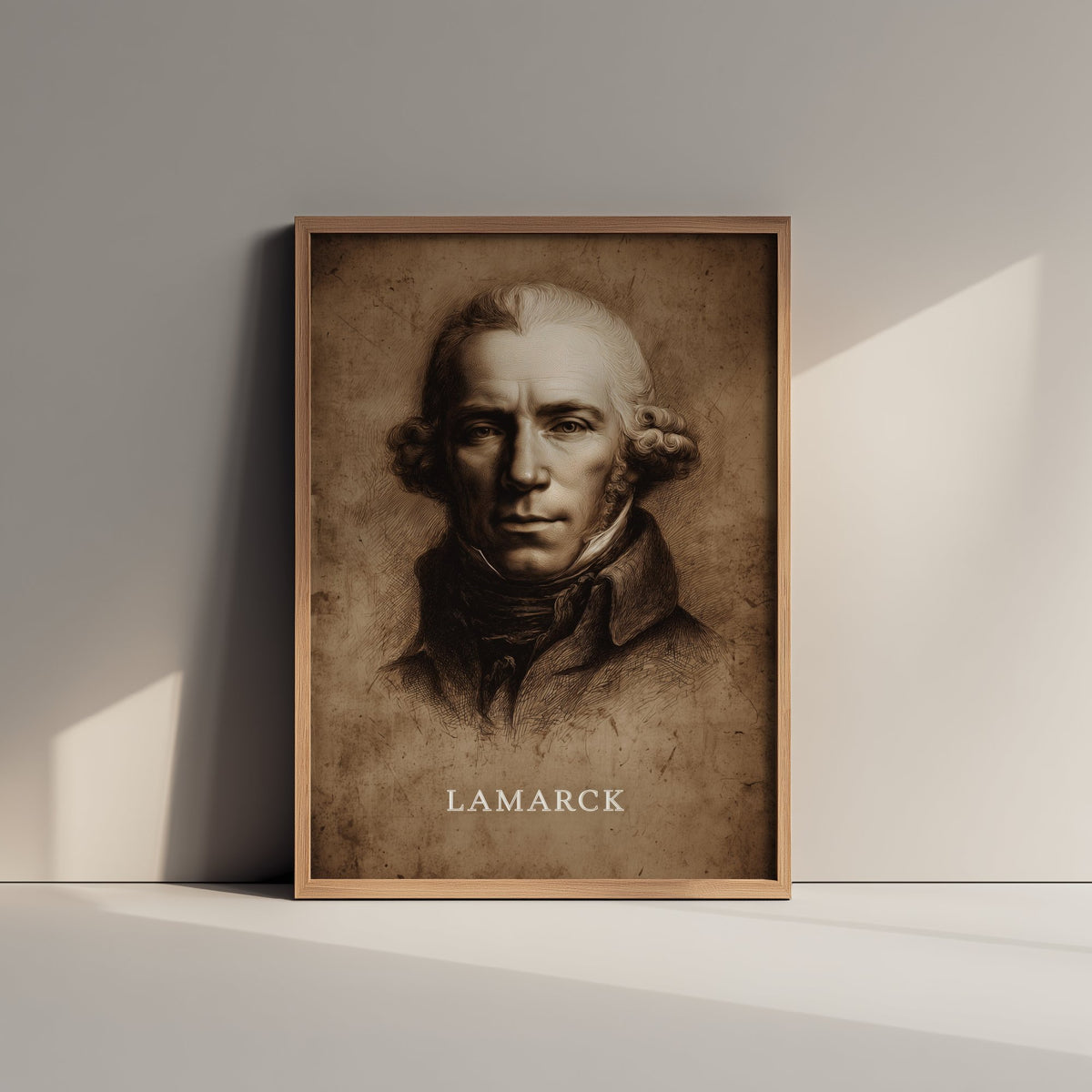 Jean-Baptiste Lamarck Portrait Art Print - Naturalist Poster - Cinematic Portrait Painting - Evolution 2/3