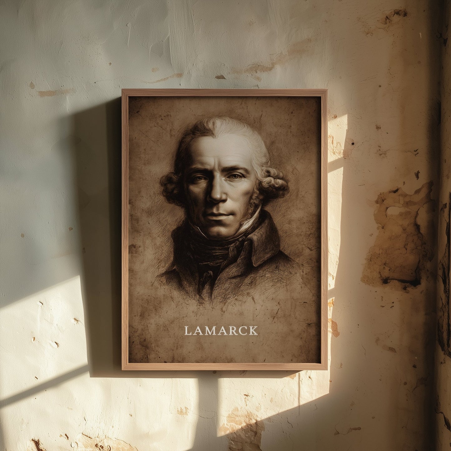 Jean-Baptiste Lamarck Portrait Art Print - Naturalist Poster - Cinematic Portrait Painting - Evolution 2/3