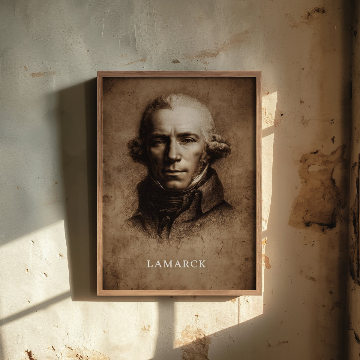 Jean-Baptiste Lamarck Portrait Art Print - Naturalist Poster - Cinematic Portrait Painting - Evolution 2/3
