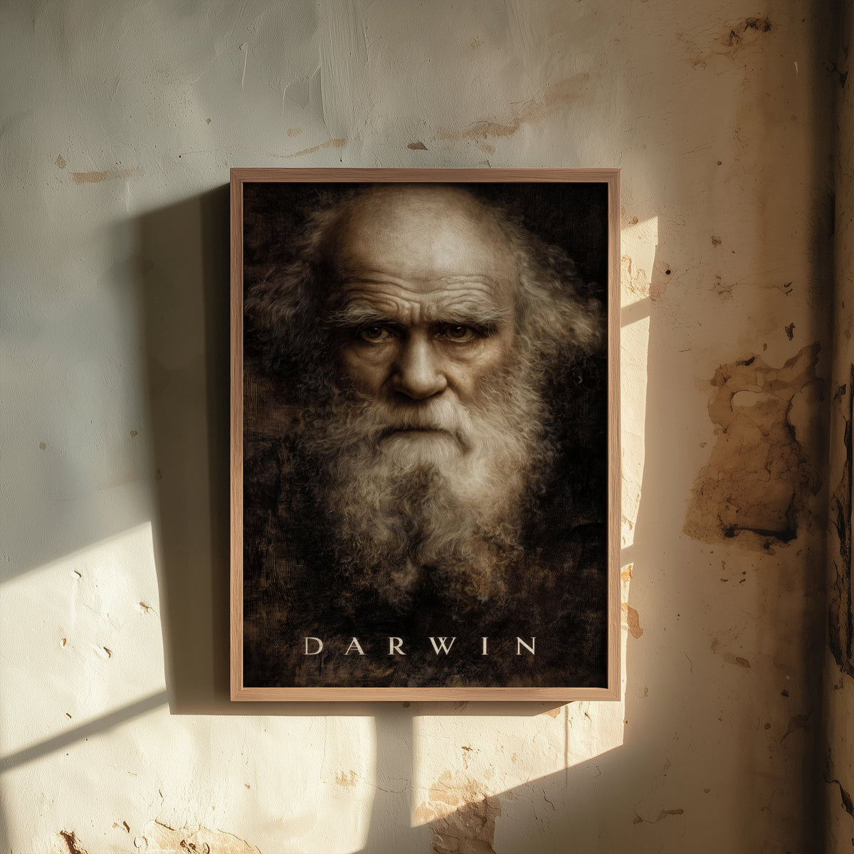 Charles Darwin Portrait Art Print - Naturalist Poster - Cinematic Portrait Painting - Evolution 3/3