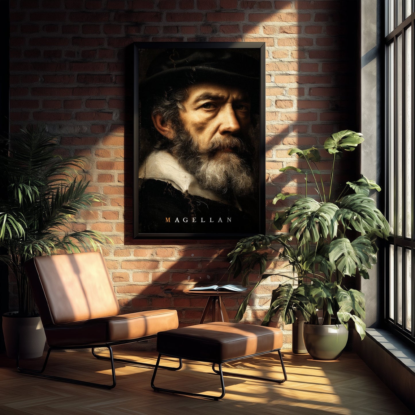 Ferdinand Magellan Portrait Art Print - Explorer Poster - Cinematic Portrait Painting - Age of Discovery 1/3
