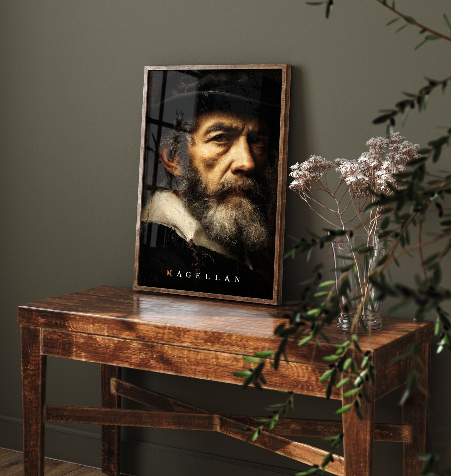 Ferdinand Magellan Portrait Art Print - Explorer Poster - Cinematic Portrait Painting - Age of Discovery 1/3