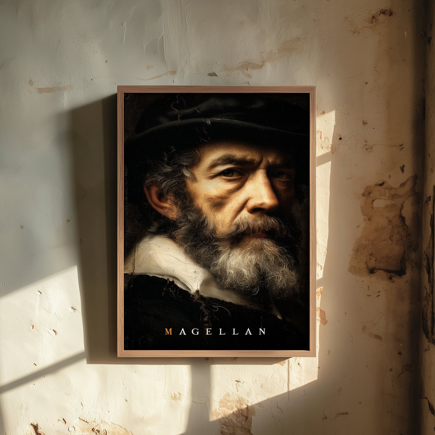Ferdinand Magellan Portrait Art Print - Explorer Poster - Cinematic Portrait Painting - Age of Discovery 1/3