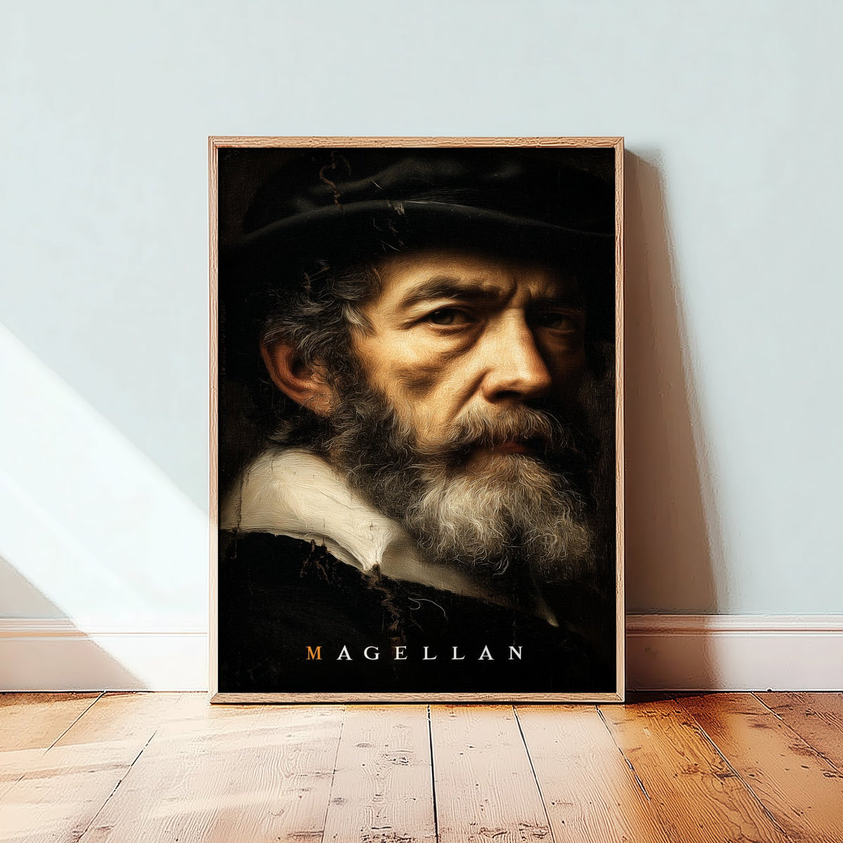 Ferdinand Magellan Portrait Art Print - Explorer Poster - Cinematic Portrait Painting - Age of Discovery 1/3